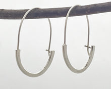 Load image into Gallery viewer, Sterling hoop earrings