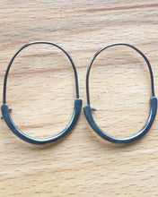 Load image into Gallery viewer, Sterling hoop earrings