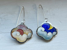Load image into Gallery viewer, Sunrise Moonrise Cloisonné Earrings