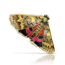 Load image into Gallery viewer, Muti color cloisonné enamel pendant/brooch set in 18K, 22Kgold, and sterling silver
