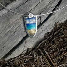 Load image into Gallery viewer, Sea, Sky and Sand Pendant
