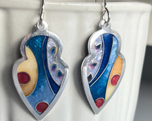 Load image into Gallery viewer, Two suns abstract earrings
