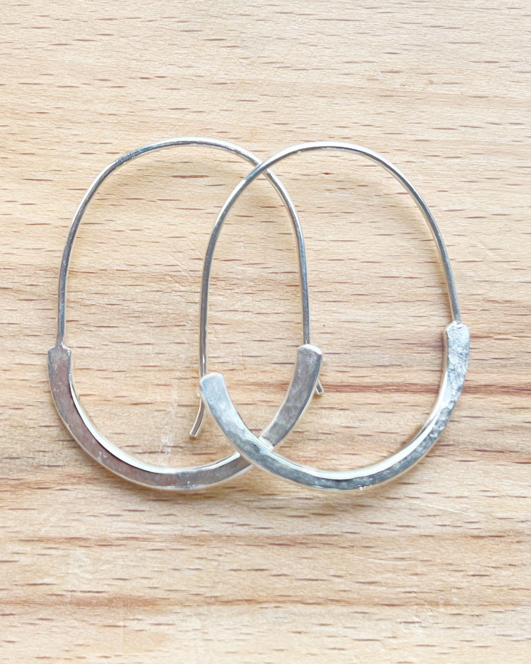 Sterling hoop earrings