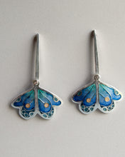 Load image into Gallery viewer, Blue butterfly earrings
